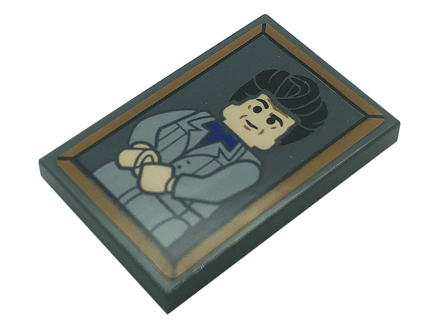 Tile 2 x 3 with Cosmo Kramer Minifigure Pattern (Sticker) - Set 21328