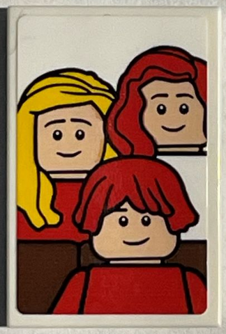 Tile 2 x 3 with McCallister Family Portrait Pattern (Sticker) - Set 21330