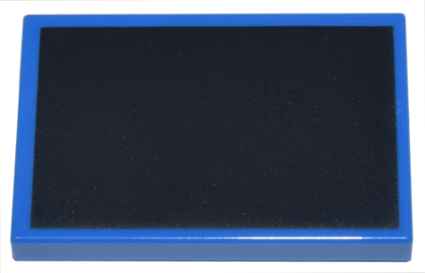 Tile 2 x 3 with Black Rectangle Pattern