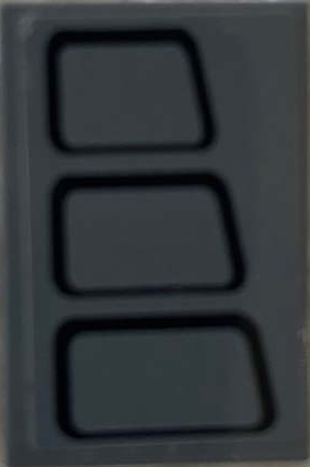 Tile 2 x 3 with Black Trapezoids with Rounded Corners Pattern Side B (Sticker) - Set 75217