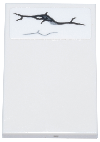 Tile 2 x 3 with Black, Dark Bluish Gray and Light Bluish Gray Narrow Cracked Stone Pattern Model Left Side (Sticker) - Set 76266