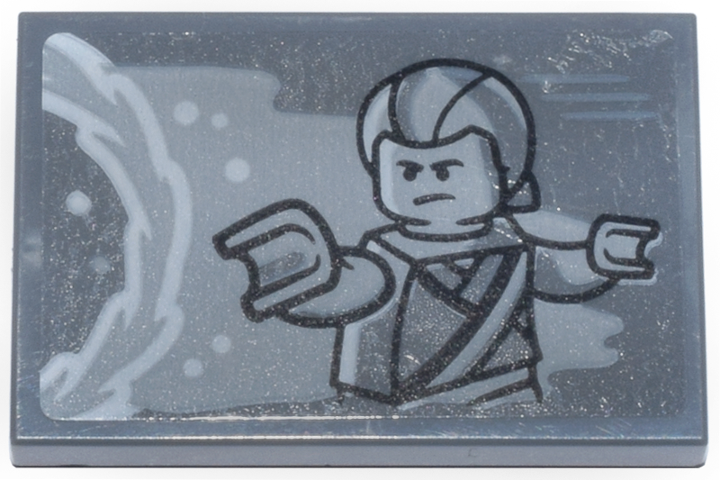 Tile 2 x 3 with Kaecilius and White and Light Bluish Gray Portal Pattern (Sticker) - Set 76218