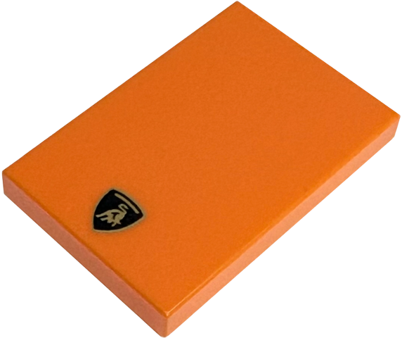 Tile 2 x 3 with Lamborghini Logo Pattern