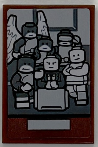 Tile 2 x 3 with Photo of X-Men Minifigures Pattern (Sticker) - Set 76294