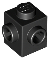 Brick, Modified 1 x 1 with Studs on 2 Sides, Adjacent