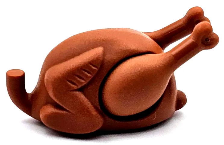 Turkey (Type 2) with Drumsticks 22mm with Oval Opening on Back (2663 / 42876)