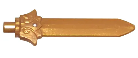 Minifigure, Weapon Sword Blade with Bar and Lotus Flower Hilt