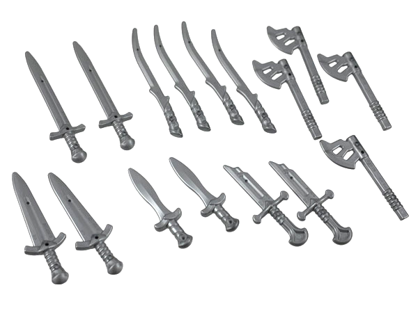 Minifigure, Weapon Pack The Lord of the Rings, 16 in Bag (Multipack)