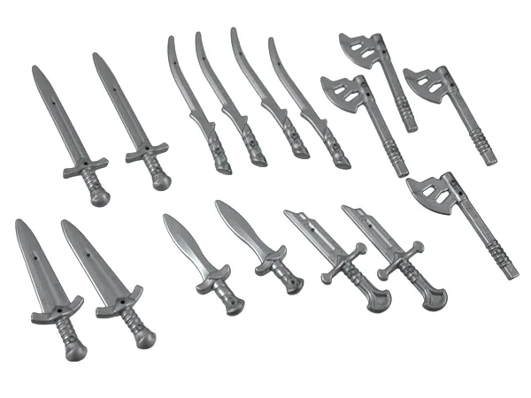 Minifigure, Weapon Pack The Lord of the Rings, 16 in Bag (Multipack)