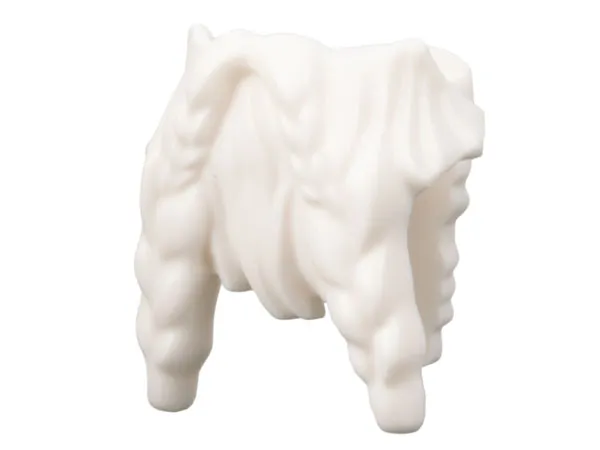 Minifigure Beard, Full with Braided Moustache Ends and Braid in Back