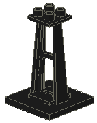 Support 4 x 4 x 5 Stanchion