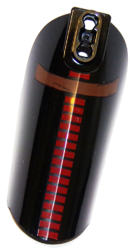 Large Figure Armor, Arm / Leg Cover with Ball Joint Socket and 2 Holes with Red Lines and Reddish Brown Belt Pattern