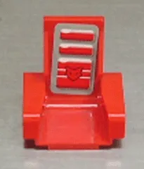 Technic Seat 3 x 2 Base with Red Mask and Cushions on Gray Pattern (Sticker) - Set 8226