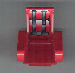 Technic Seat 3 x 2 Base with Cushions and Seat Belts Pattern (Sticker) - Set 8242