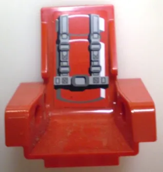 Technic Seat 3 x 2 Base with Cushions and Detailed Seat Belts Pattern (Sticker) - Set 8215