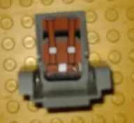 Technic Seat 3 x 2 Base with Orange Cushions and Seat Belts Pattern (Sticker) - Set 8465