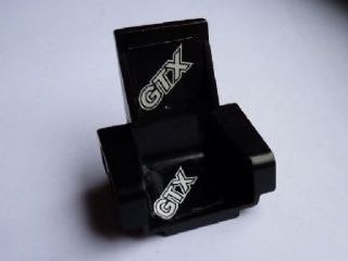 Technic Seat 3 x 2 Base with White 'GTX' on Seat and Back Pattern (Stickers) - Set 8219