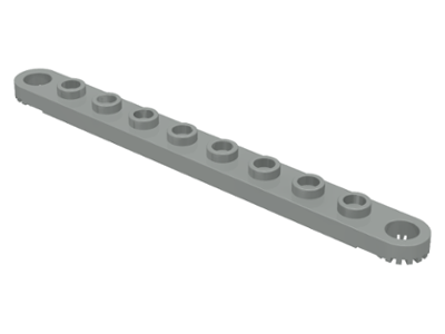 Technic, Plate 1 x 10 with Toothed Ends