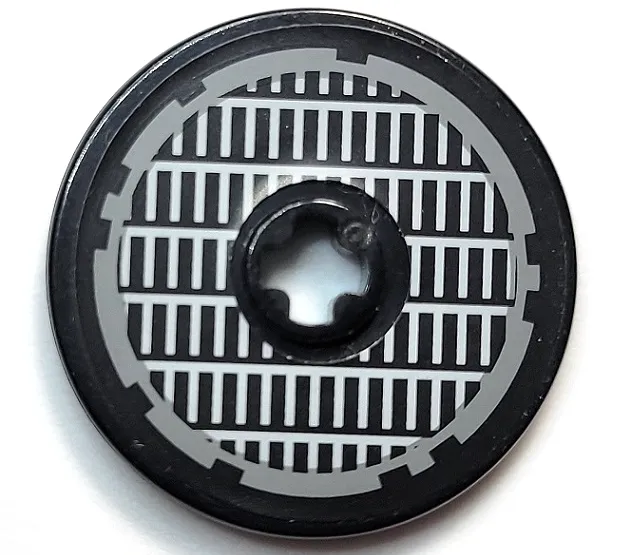 Technic, Disk 3 x 3 with Grille Pattern (Sticker) - Set 4504