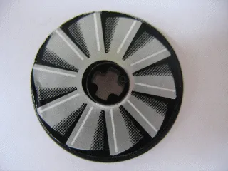Technic, Disk 3 x 3 with Fan Blade Gray Fade Pattern (Sticker) - Set 8269