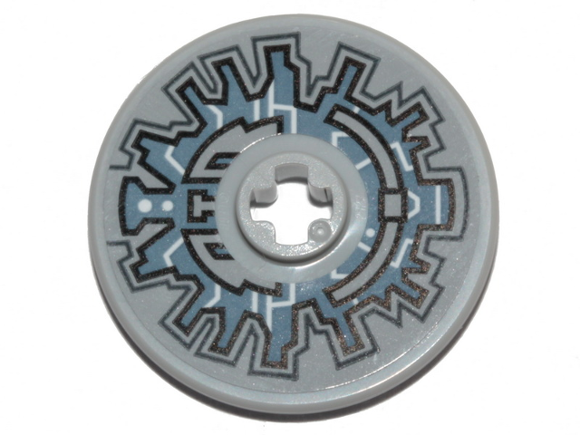 Technic, Disk 3 x 3 with SW Millennium Falcon Hyperdrive Pattern (Sticker) - Sets 75192 / 75257