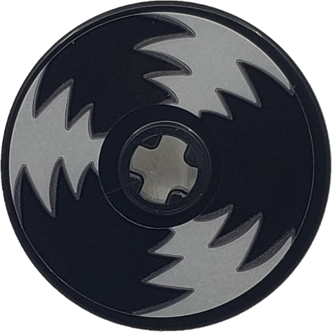 Technic, Disk 3 x 3 with Spinning Wheel Pattern (Sticker) - Set 75549