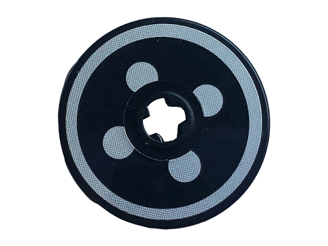 Technic, Disk 3 x 3 with Circular Stripe and Four Dots Headlight Pattern (Sticker) - Set 42110