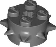 Brick, Round 2 x 2 with Spikes and Axle Hole