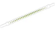Hose, Flexible Ribbed with 8mm Ends 10L / 8.0cm with Lime Center Pattern
