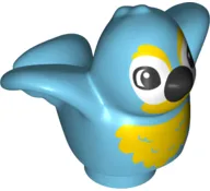 Duplo Bird with Yellow Chest Feathers, Black Beak Pattern