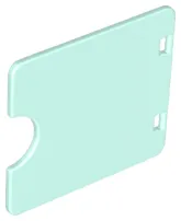 Duplo Door / Window Pane 1 x 4 x 3 with Semi Oval Cutout