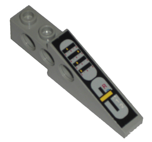 Technic Slope 6 x 1 x 1 2/3 with Gearstick and Controls Pattern (Sticker) - Set 8280