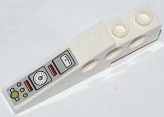 Technic Slope 6 x 1 x 1 2/3 with Gauges, Red Rectangles and Olive Green Buttons Pattern (Sticker) - Set 79121