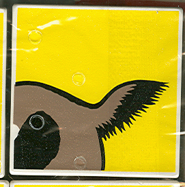 Duplo, Tile 2 x 2 x 1 with Goat Mosaic Picture 03 Pattern