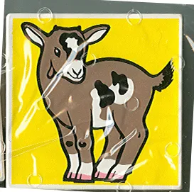 Duplo, Tile 2 x 2 x 1 with Goat Mosaic Picture 07 Pattern