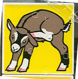 Duplo, Tile 2 x 2 x 1 with Goat Mosaic Picture 09 Pattern