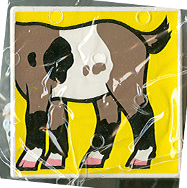 Duplo, Tile 2 x 2 x 1 with Goat Mosaic Picture 12 Pattern