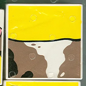 Duplo, Tile 2 x 2 x 1 with Goat Mosaic Picture 14 Pattern