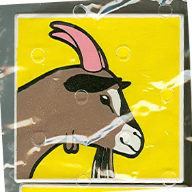 Duplo, Tile 2 x 2 x 1 with Goat Mosaic Picture 15 Pattern