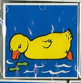 Duplo, Tile 2 x 2 x 1 with Duck Mosaic Picture 09 Pattern