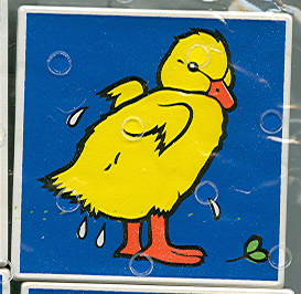 Duplo, Tile 2 x 2 x 1 with Duck Mosaic Picture 10 Pattern