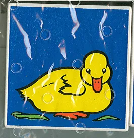 Duplo, Tile 2 x 2 x 1 with Duck Mosaic Picture 11 Pattern