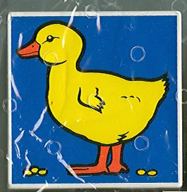 Duplo, Tile 2 x 2 x 1 with Duck Mosaic Picture 12 Pattern