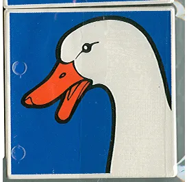 Duplo, Tile 2 x 2 x 1 with Duck Mosaic Picture 13 Pattern