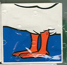 Duplo, Tile 2 x 2 x 1 with Duck Mosaic Picture 17 Pattern