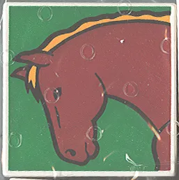 Duplo, Tile 2 x 2 x 1 with Horse Mosaic Picture 01 Pattern