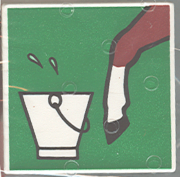 Duplo, Tile 2 x 2 x 1 with Horse Mosaic Picture 04 Pattern