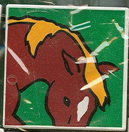 Duplo, Tile 2 x 2 x 1 with Horse Mosaic Picture 15 Pattern