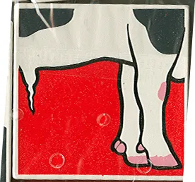 Duplo, Tile 2 x 2 x 1 with Cow Mosaic Picture 05 Pattern