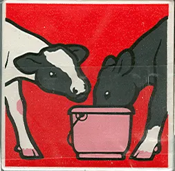 Duplo, Tile 2 x 2 x 1 with Cow Mosaic Picture 08 Pattern